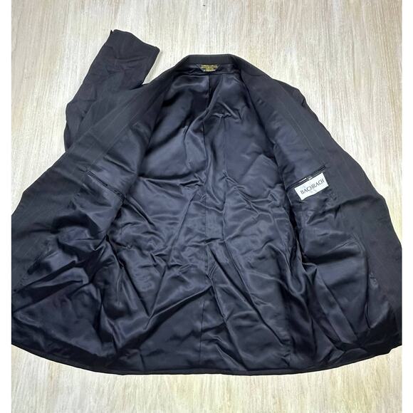 Bachrach Pinstripe 100% Worsted Wool 3 Button Men's Business Blazer Jacket 44L - Picture 4 of 13